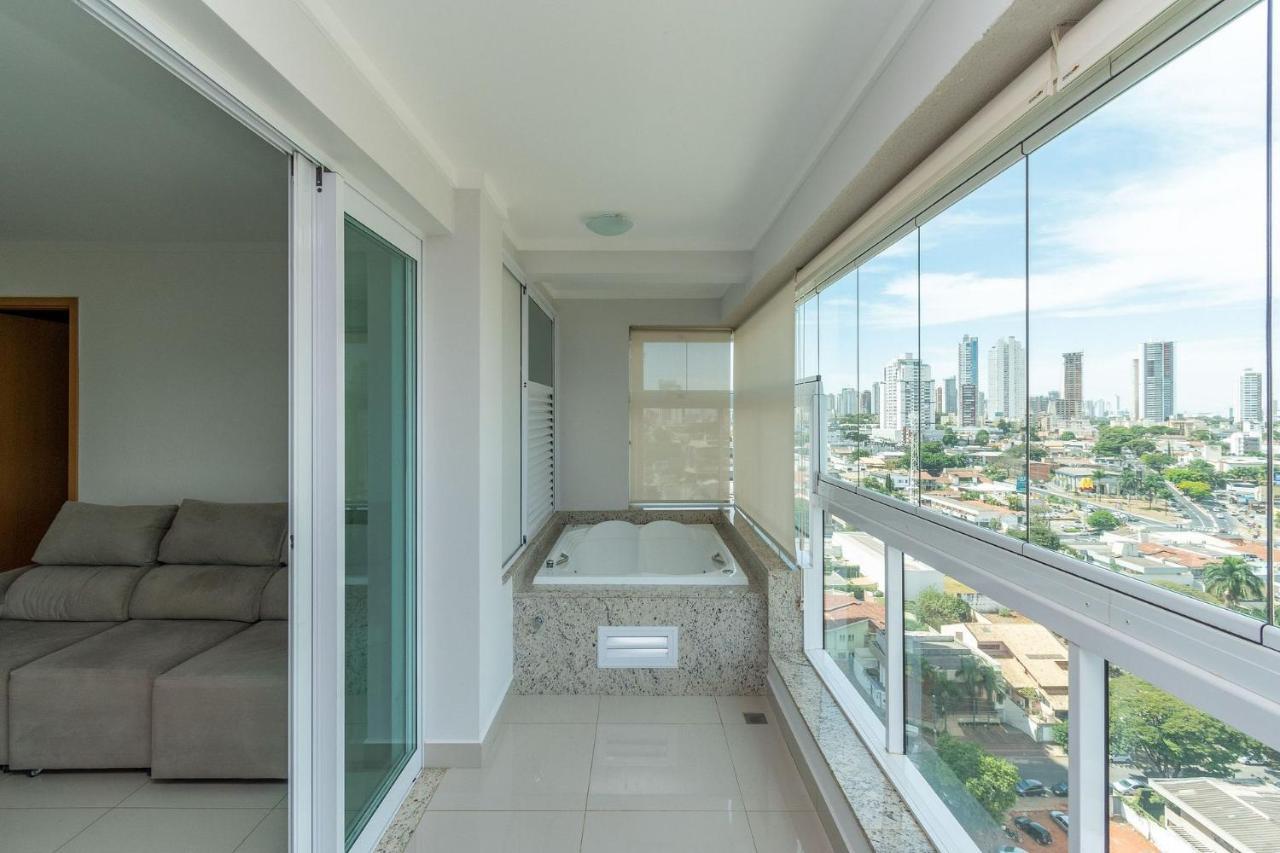 גויאניה Apartamento De 1 Quarto Com Vista Para O Parque Vaca Brava E Com Jacuzzi No Setor Bueno - El1802 מראה חיצוני תמונה