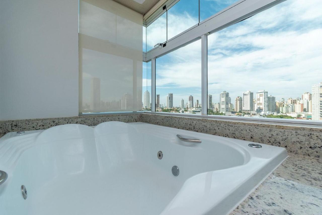 גויאניה Apartamento De 1 Quarto Com Vista Para O Parque Vaca Brava E Com Jacuzzi No Setor Bueno - El1802 מראה חיצוני תמונה