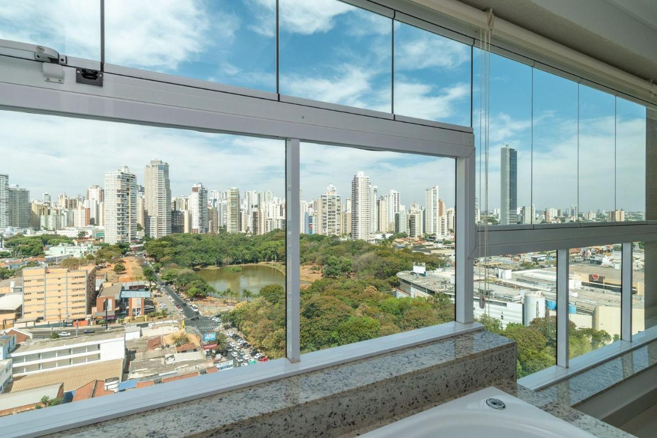 גויאניה Apartamento De 1 Quarto Com Vista Para O Parque Vaca Brava E Com Jacuzzi No Setor Bueno - El1802 מראה חיצוני תמונה